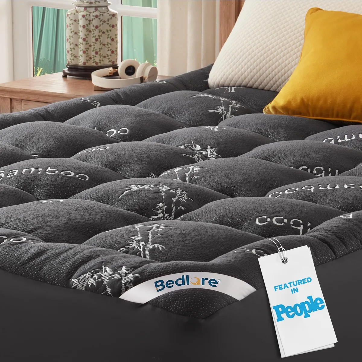  BEDLORE QTB1P-2405CG-Q King Mattress Topper 18 inch foundation — ภาพสินค้า