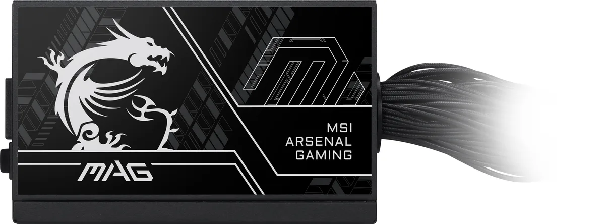 MSI MSI MAG A650BN PCIE5 III 650W power supply — product photo