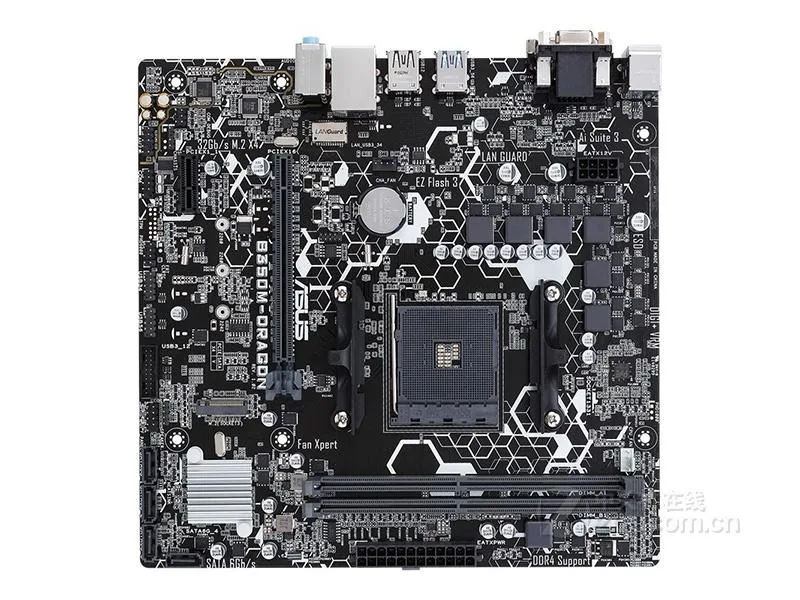 ASUS ASUS B350M-DRAGON AMD motherboard AM4 DDR4 32GB Micro ATX — product photo