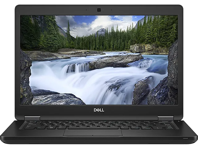 Silver 14 inch Dell Latitude 5490 laptop, B grade wear visible