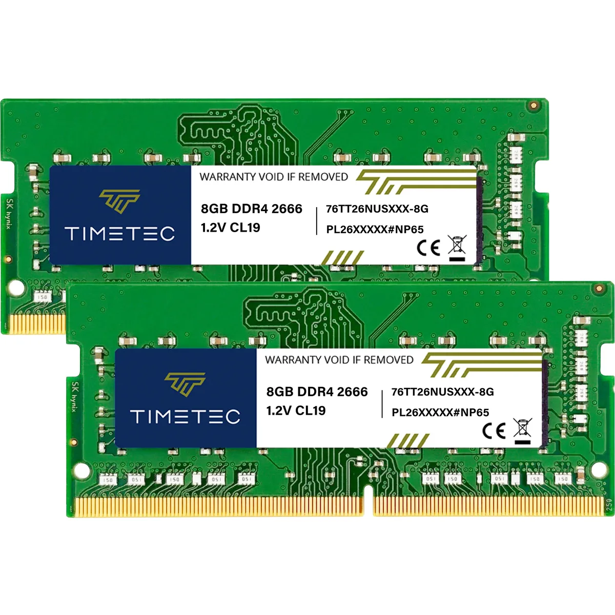 Timetec Timetec 16GB Kit (2x8GB) DDR4 2666 CL19 1.2V 260-Pin Laptop RAM — preces foto
