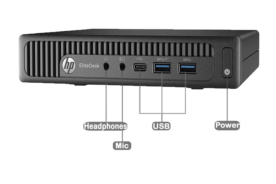HP HP 800 G2 Mini Intel Core i5-6500T 2.50 GHz 16GB DDR4 480GB SSD Windows 10 Pro desktop PC — 제품 사진