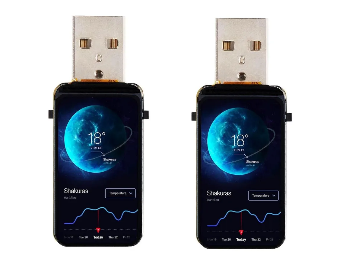 LORDWORLD LORDWORLD ESP32-S3 1.47inch Display Development Board 2 Pack — foto produk
