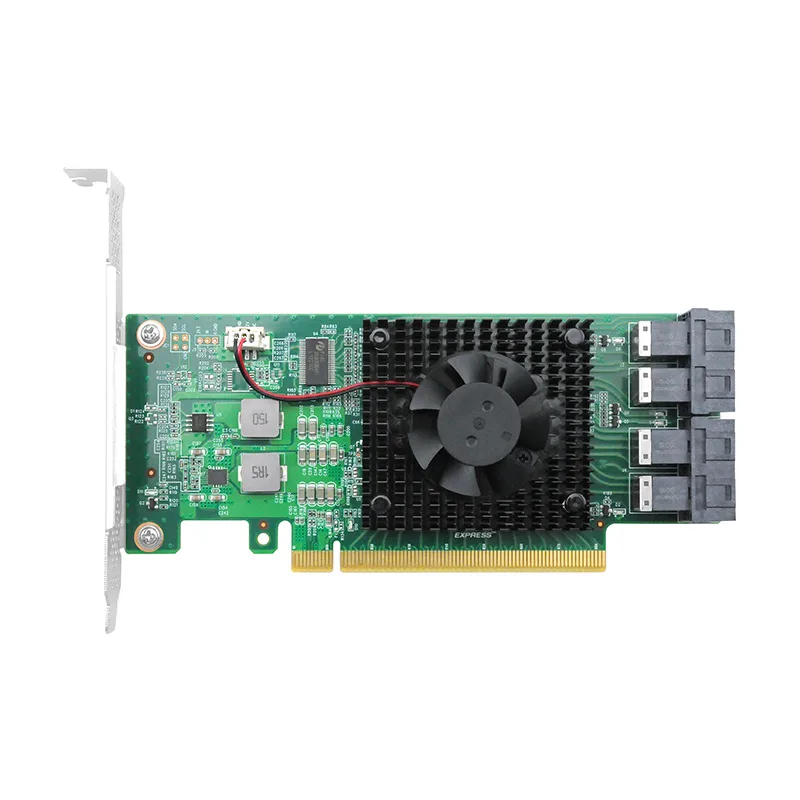 Shenzhen Lianrui Information Technology Shenzhen Lianrui Information Technology LRNV9347-4I 4 Port PCIe 3.0 x16 U.2 NVMe Expansion Card — foto del prodotto