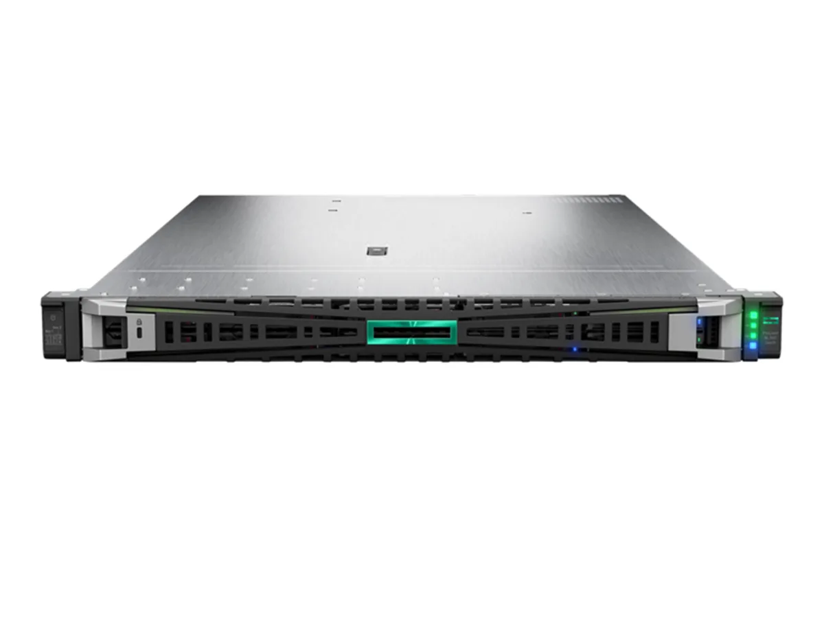 HPE ProLiant RL300 Gen11 1U rack server, silver front panel with eight drive bays