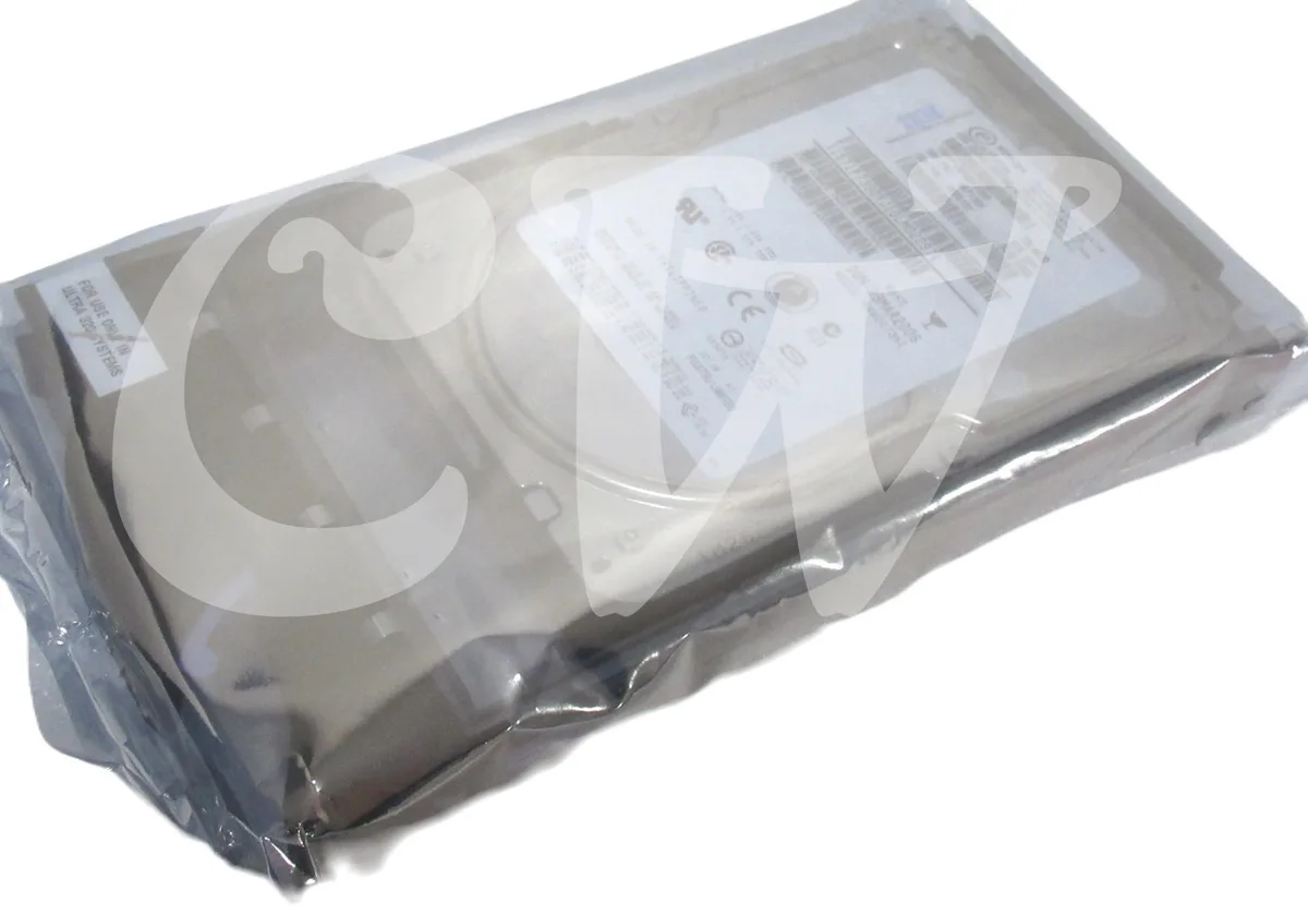 3.5 inch SCSI hard drive in silver metal caddy with 80-pin connector