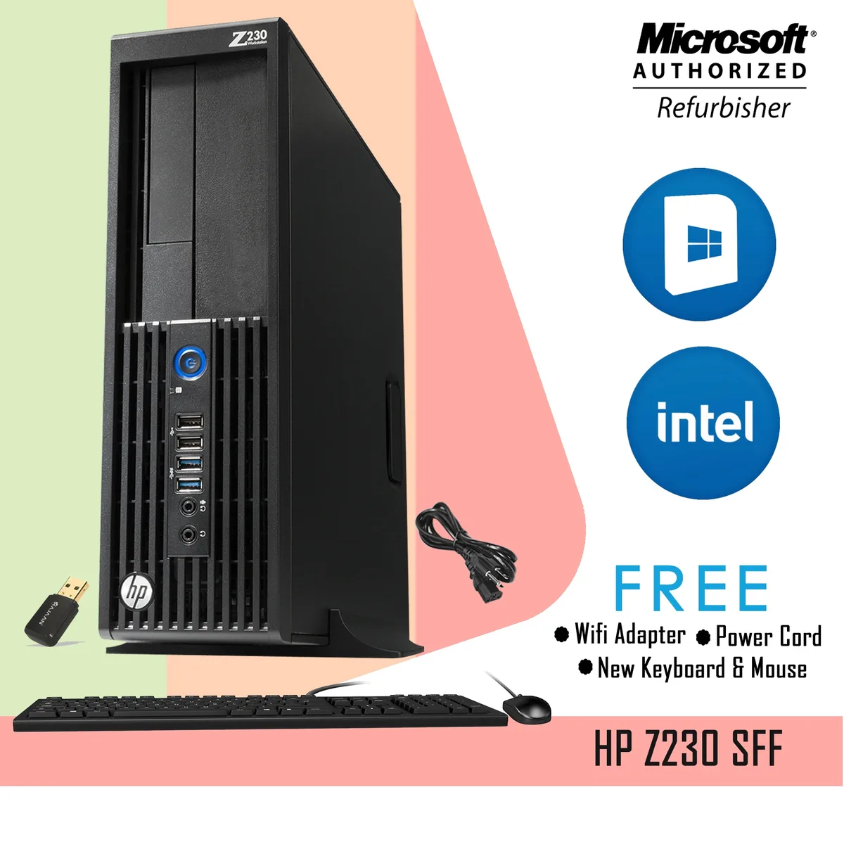 HP HP Z230 SFF Desktop PC Core i5-4570 3.20 GHz 8GB DDR3 1TB SSD Win 10 Pro — 商品写真