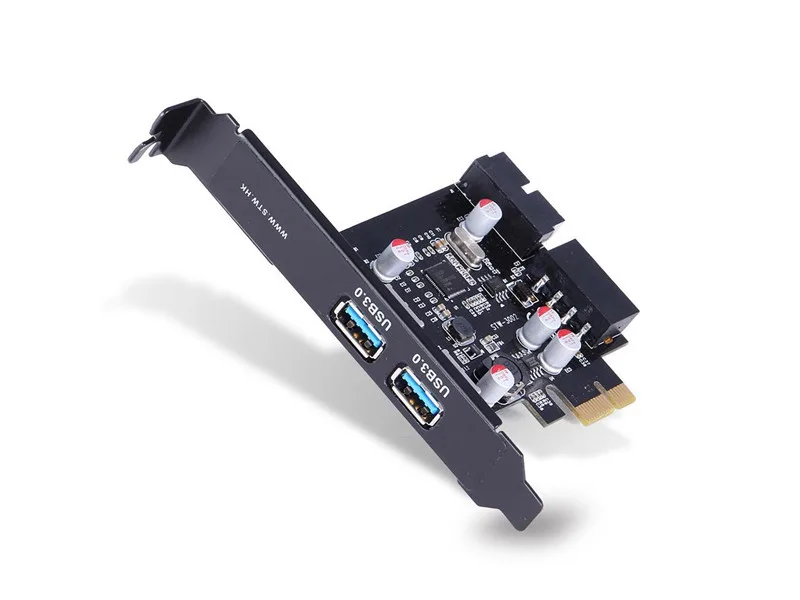 Corn Electronics Corn Electronics 2 Port USB 3.0 PCI Express Card 20 Pin Connector — product photo