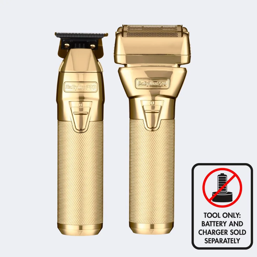 Babyliss Pro Babyliss Pro FX1FSTGTO GoldFX Trimmer & Foil Shaver 2-Head Set — product photo