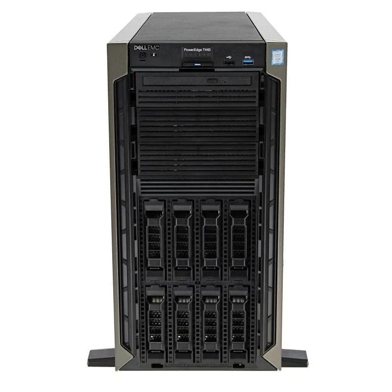 DELL DELL PowerEdge T440 Tower Server 2x Xeon Gold 5118 12C 2.3GHz 96GB DDR4 2x 800GB SSD H330 2x 495W PSU — photo du produit