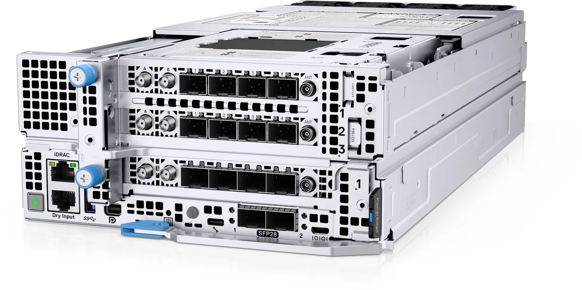 Silver 2U rack server chassis, front drive bays visible