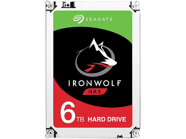 Silver 3.5 inch bare hard drive with green label