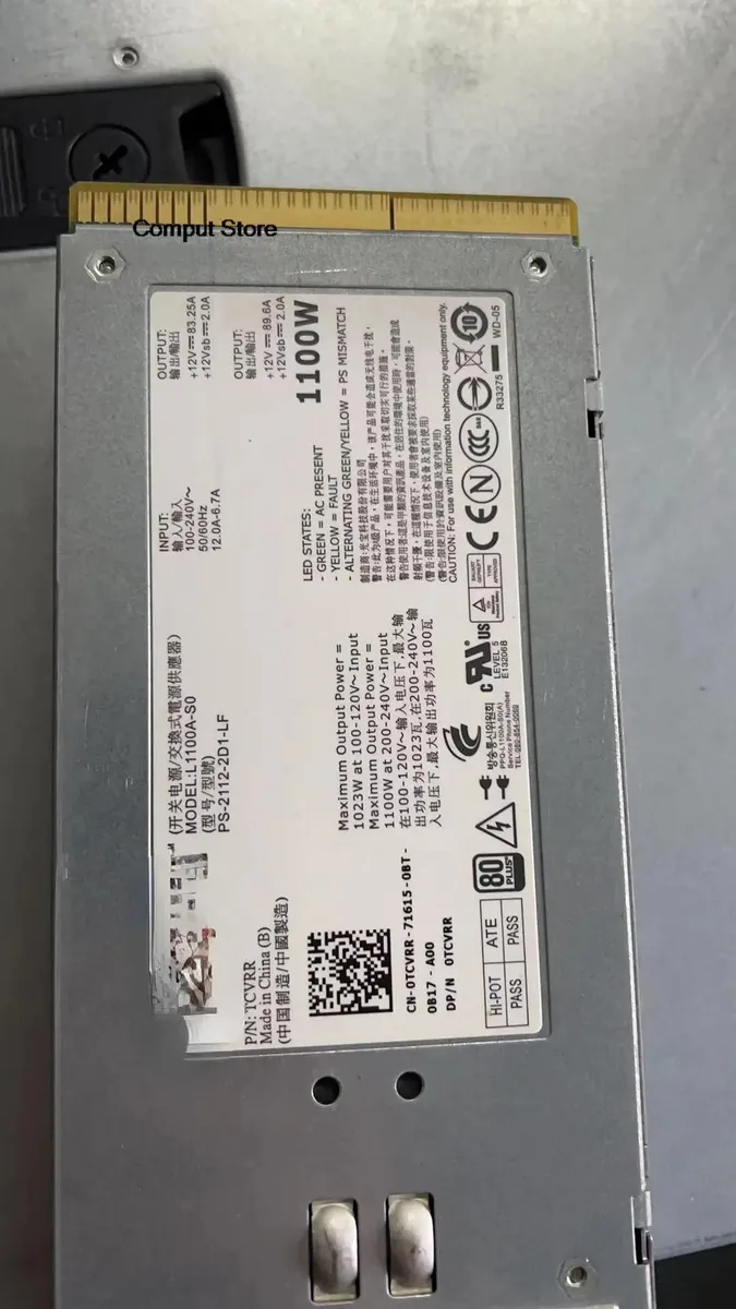 KHACHIMO KHACHIMO 1100W ATX Server Power Supply TCVRR 1Y45R L1100A-S0 — product photo