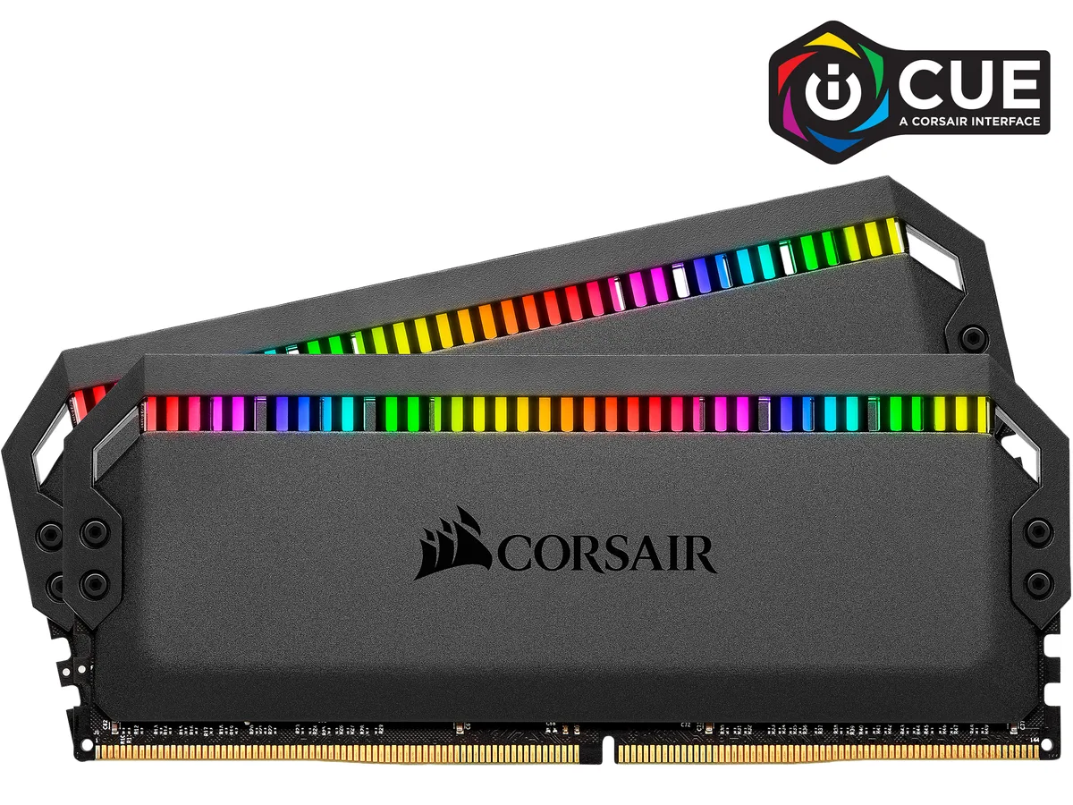 Corsair Corsair CMT16GX4M2E3200C16 Dominator Platinum RGB 16GB (2x8GB) DDR4 3200 CL16 desktop RAM — product photo