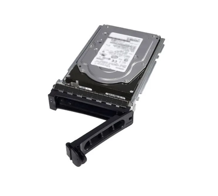 Silver rectangular 2.5 inch SAS solid state drive with green circuit board and gold connectors