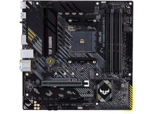 Dark green Micro ATX board with black heatsinks and reinforced PCIe slot