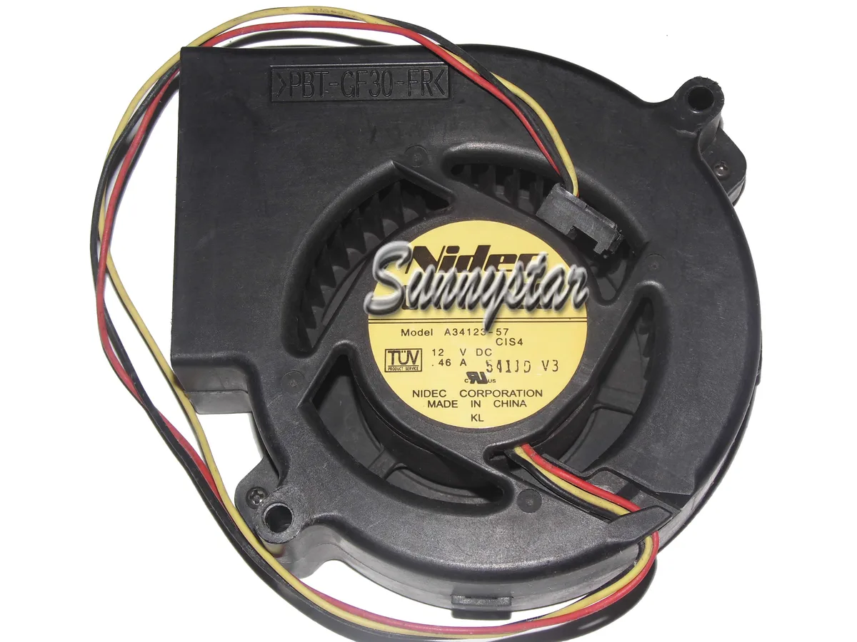 SunnyStar Co., Ltd SunnyStar Co., Ltd A34123-57 97*33mm 12V 0.46A 3-Pin Centrifugal Blower Case Fan — foto produk