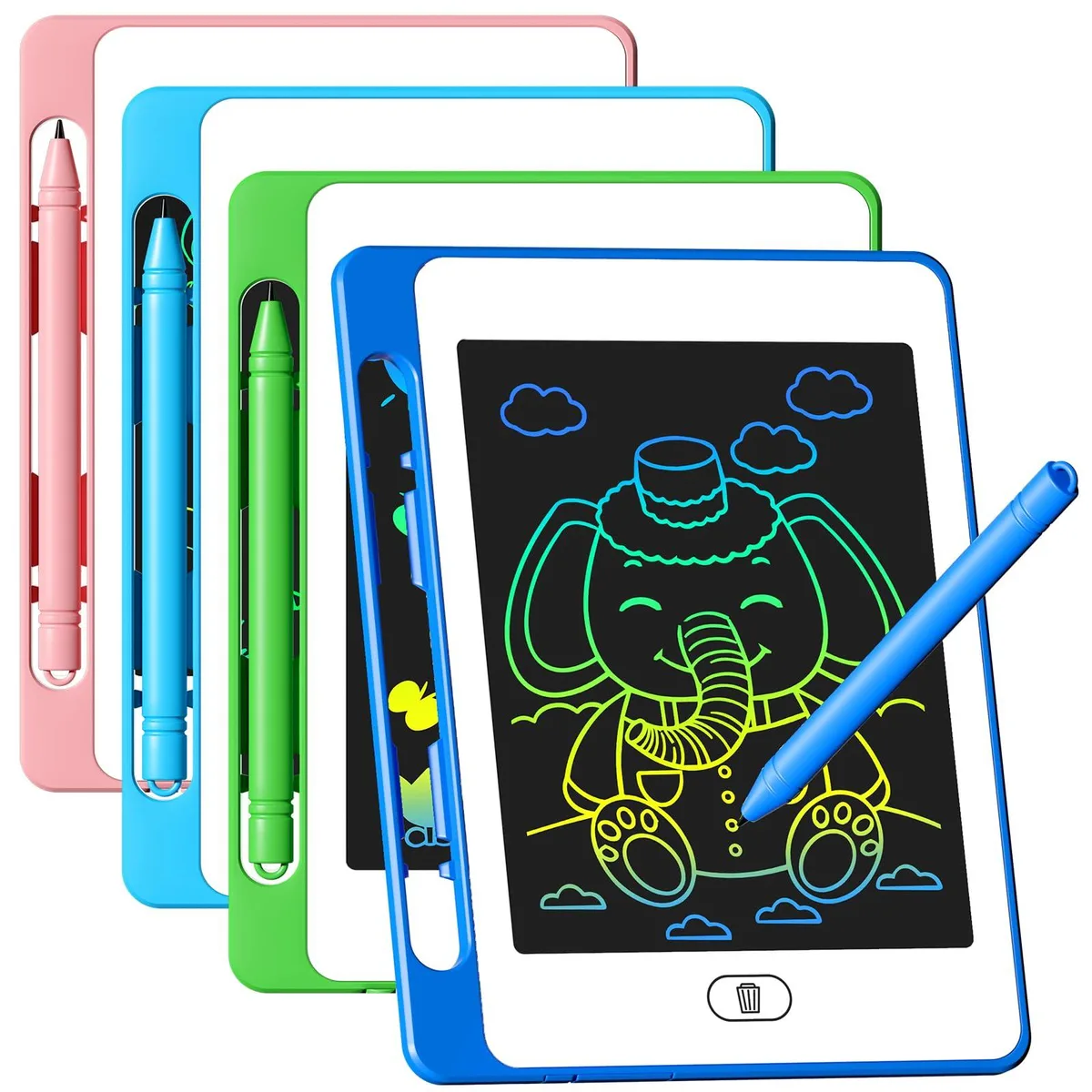 OMXDG OX4M269 4 Pack LCD Writing Tablet 6.5 Inch — 商品照片