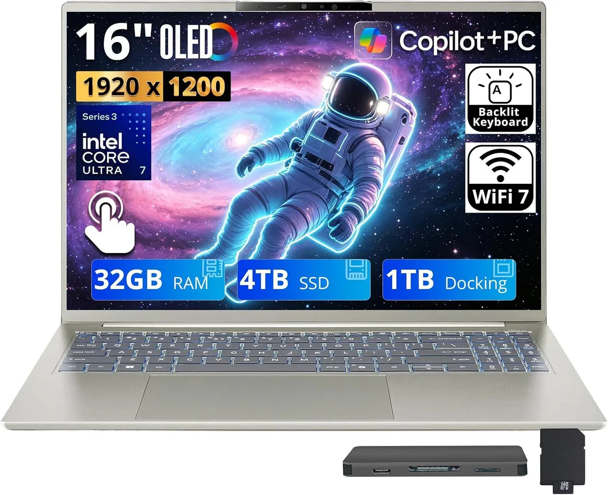 Acer America Acer America Swift Go 16 AI business laptop 16.0" 32GB DDR5 4TB SSD Intel Core Ultra 7 355 Silver — 商品写真