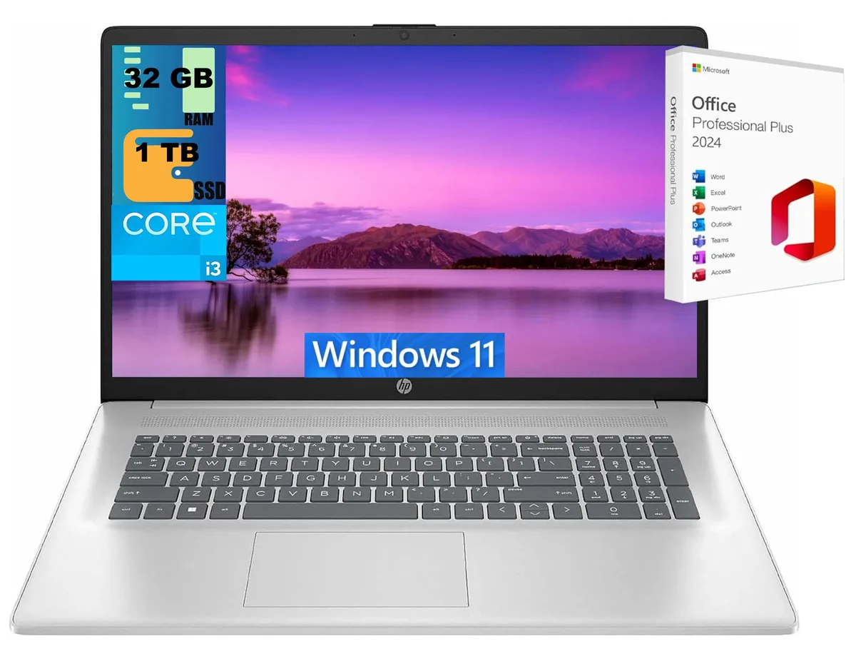 HP HP 17 Laptop i3-N305 17.3" 16GB 512GB — photo du produit