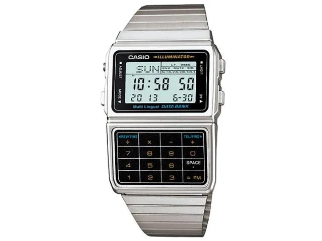 CASIO CASIO DBC-611-1DF Databank Calculator Watch Silver — product photo