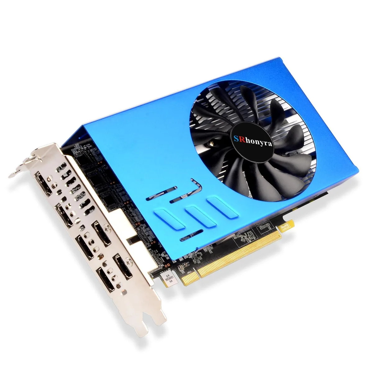 SRhonyra SRhonyra RX 580 8GB 6 HDMI 2.0 Single Fan Blue graphics card — product photo