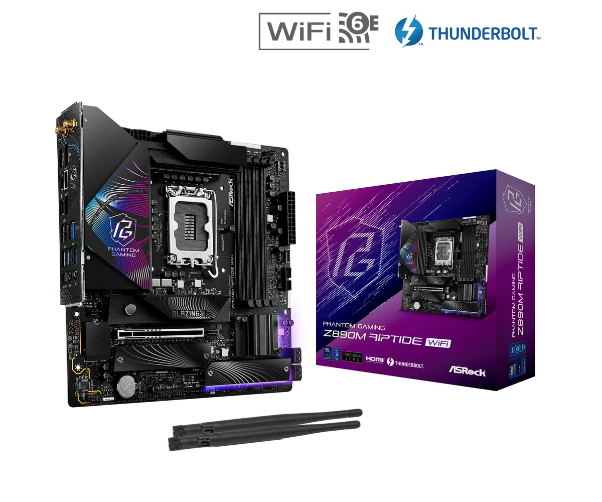 ASRock ASRock Z890M Riptide WiFi Intel motherboard — product photo