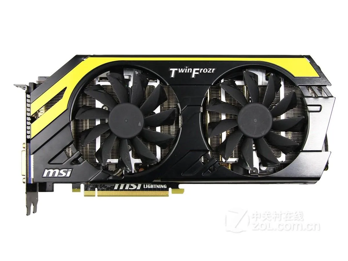 MSI N770 Lightning GTX 770 graphics card with dual 8pin power connectors and black cooler