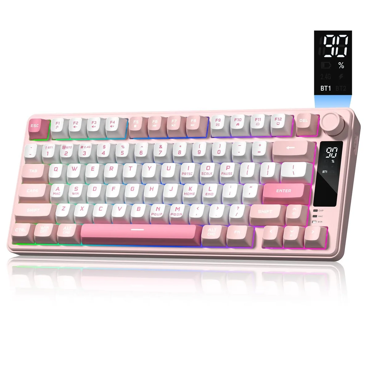 Womier Womier DK75 75% Wireless Gaming Keyboard with Knob & Screen — 商品写真