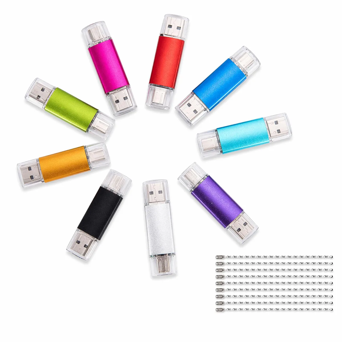 Halasal Halasal LCOTG10 10-pack USB 2.0 Type-C 32 GB flash drives — zdjęcie produktu
