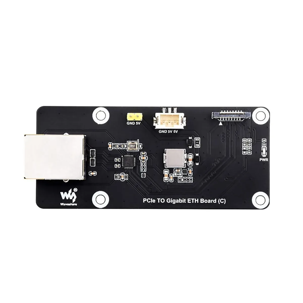 LORDWORLD LORDWORLD PCIe Gigabit Ethernet Board (C) for Raspberry Pi 5 with Acrylic Mounting Plate — produktfoto