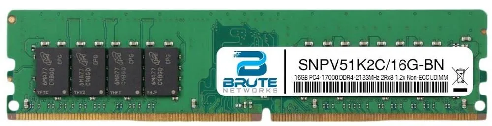 Brute Networks Brute Networks 16GB DDR4-2133 2Rx8 Non-ECC UDIMM — photo du produit