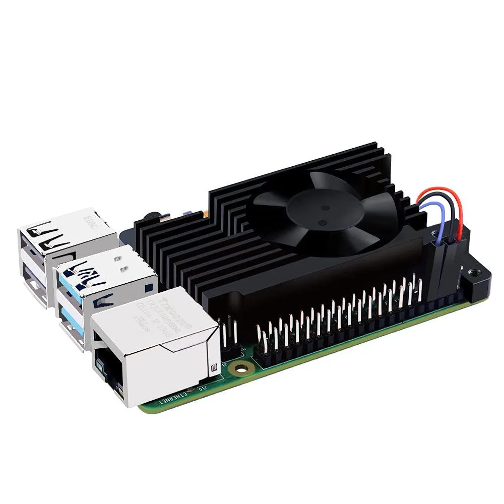 MCDODO MCDODO Armor Lite Aluminium Heatsink PWM Fan Raspberry Pi 4 Model B — 商品照片
