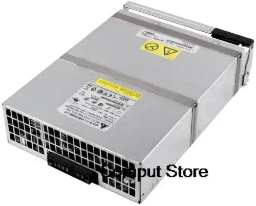 Rectangular ATX power supply unit with matte metal finish and rear fan grille
