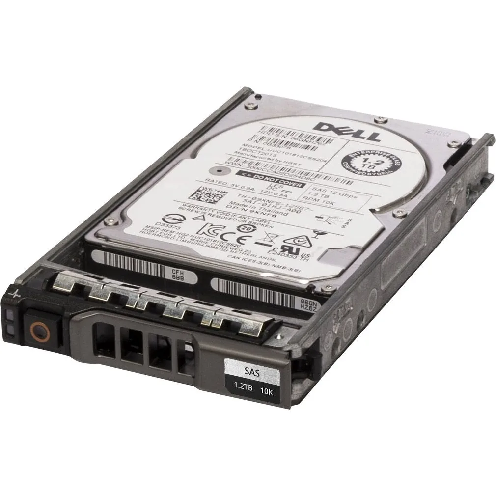 Silver 2.5-inch internal hard drive with SAS connector