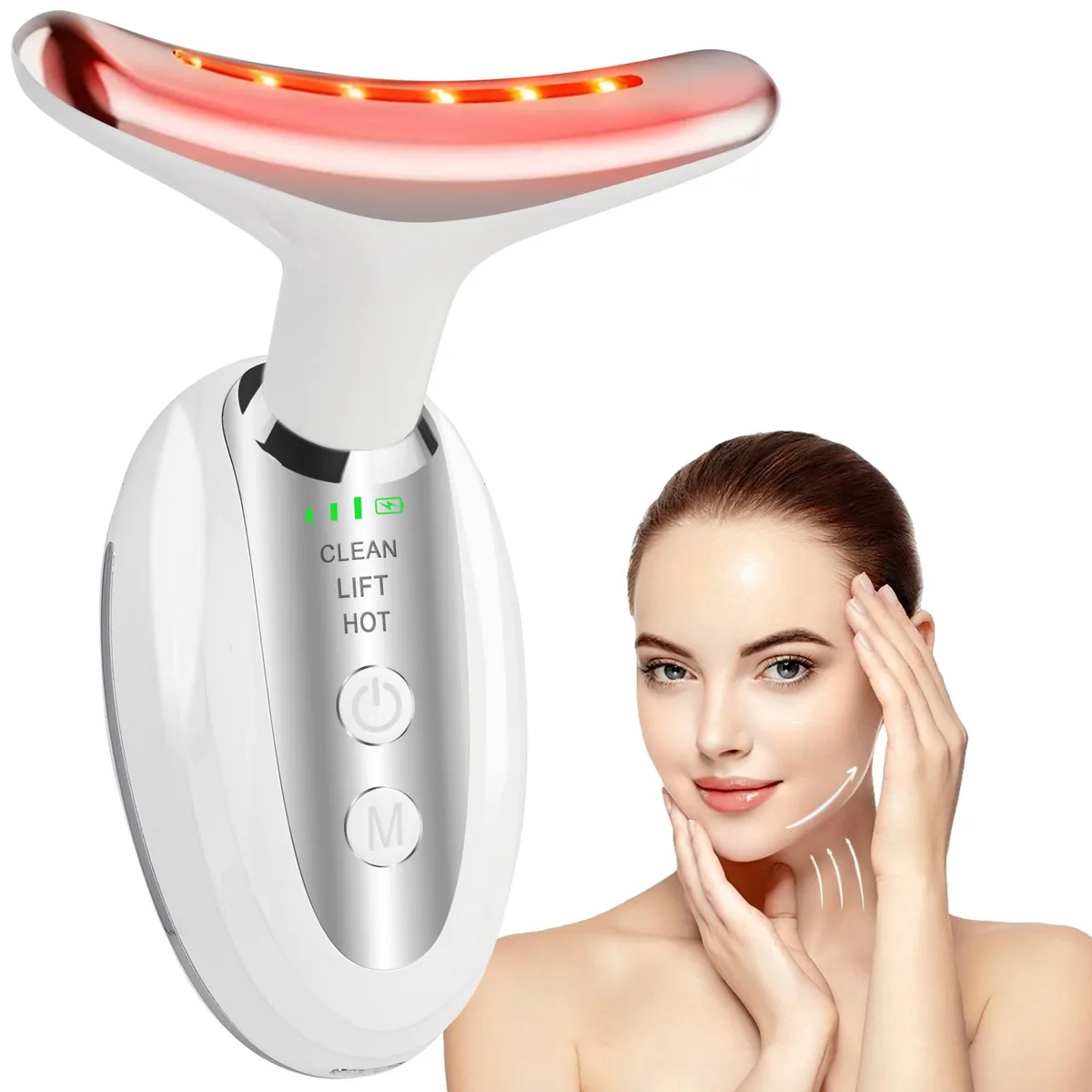Belifu Belifu K7 7-in-1 Facial Massager White 113°F 7 Modes 3 Intensity Levels — produktfoto
