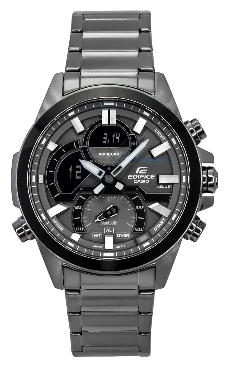 CASIO CASIO Edifice ECB-30DC-1B Grey Dial Analog Digital 100m Watch — product photo