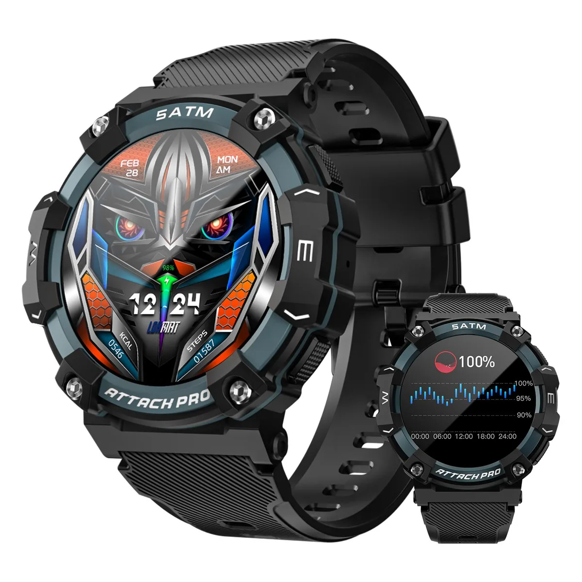LOKMAT LOKMAT ATTACK 2 PRO smart watch 1.39" 360x360 IP68 Bluetooth 5.1 — product photo