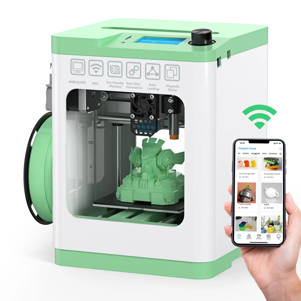 ENTINA ENTINA Tina2S 3D Printer Wi-Fi Auto Leveling Heated Plate — Produktfoto
