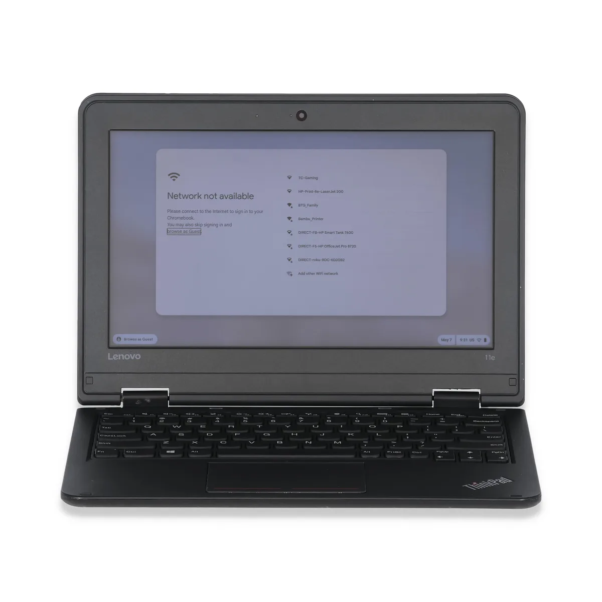 Lenovo Lenovo ThinkPad Yoga 11e 11.6" Celeron N4120 4GB 250GB Chrome OS laptop — φωτογραφία προϊόντος