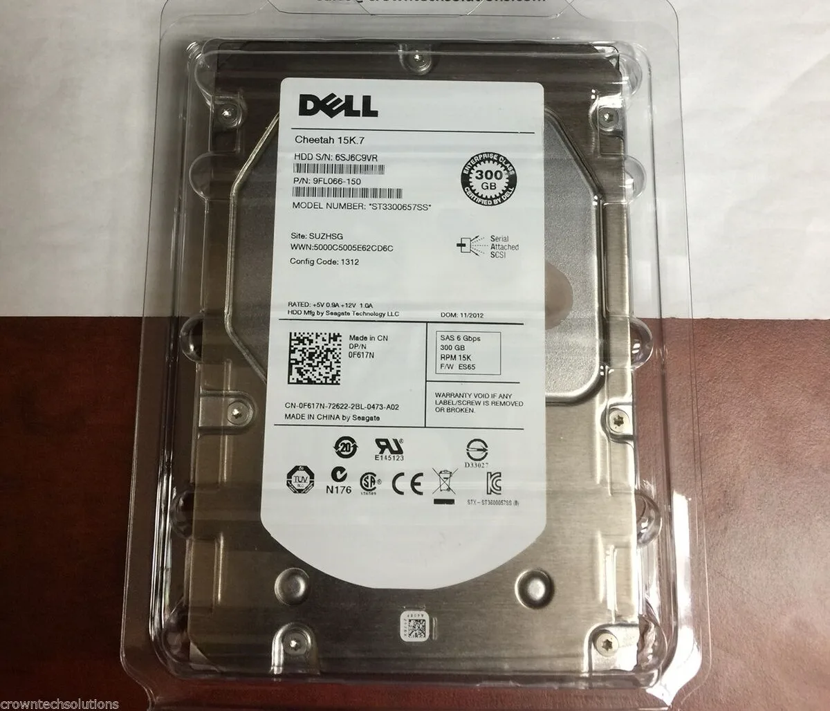 DELL DELL F617N 300GB 15000 RPM 3.5" SAS internal hard drive — foto produk