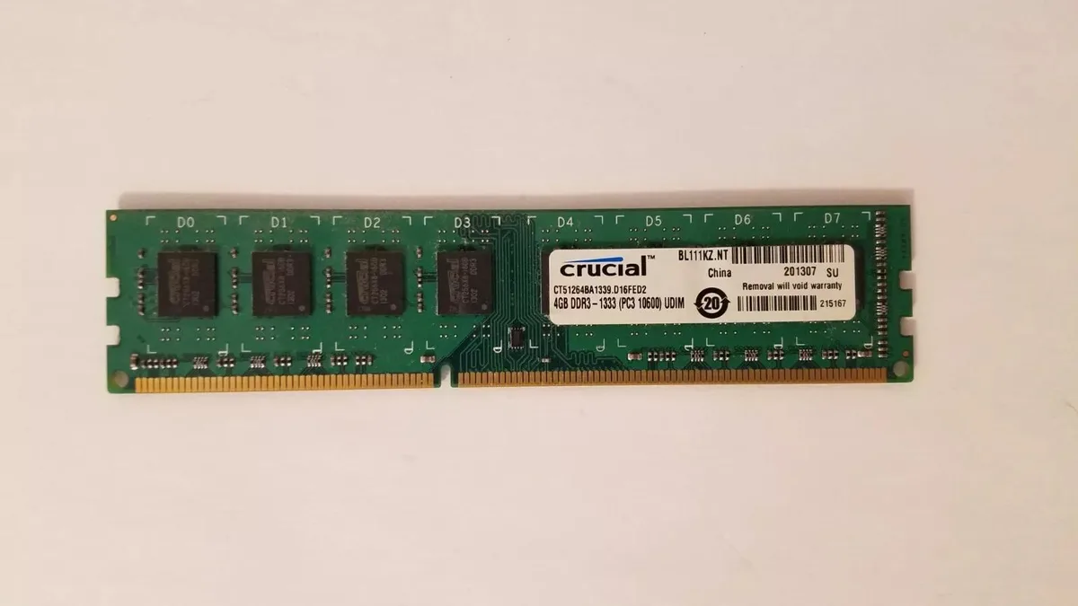 Crucial Crucial 4GB DDR3 1333 MT/s CL9 UDIMM 240-Pin CT51264BA1339 — product photo