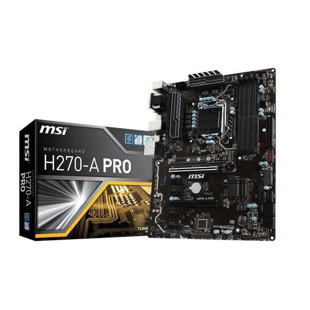 ATX motherboard with black PCB and silver heatsinks