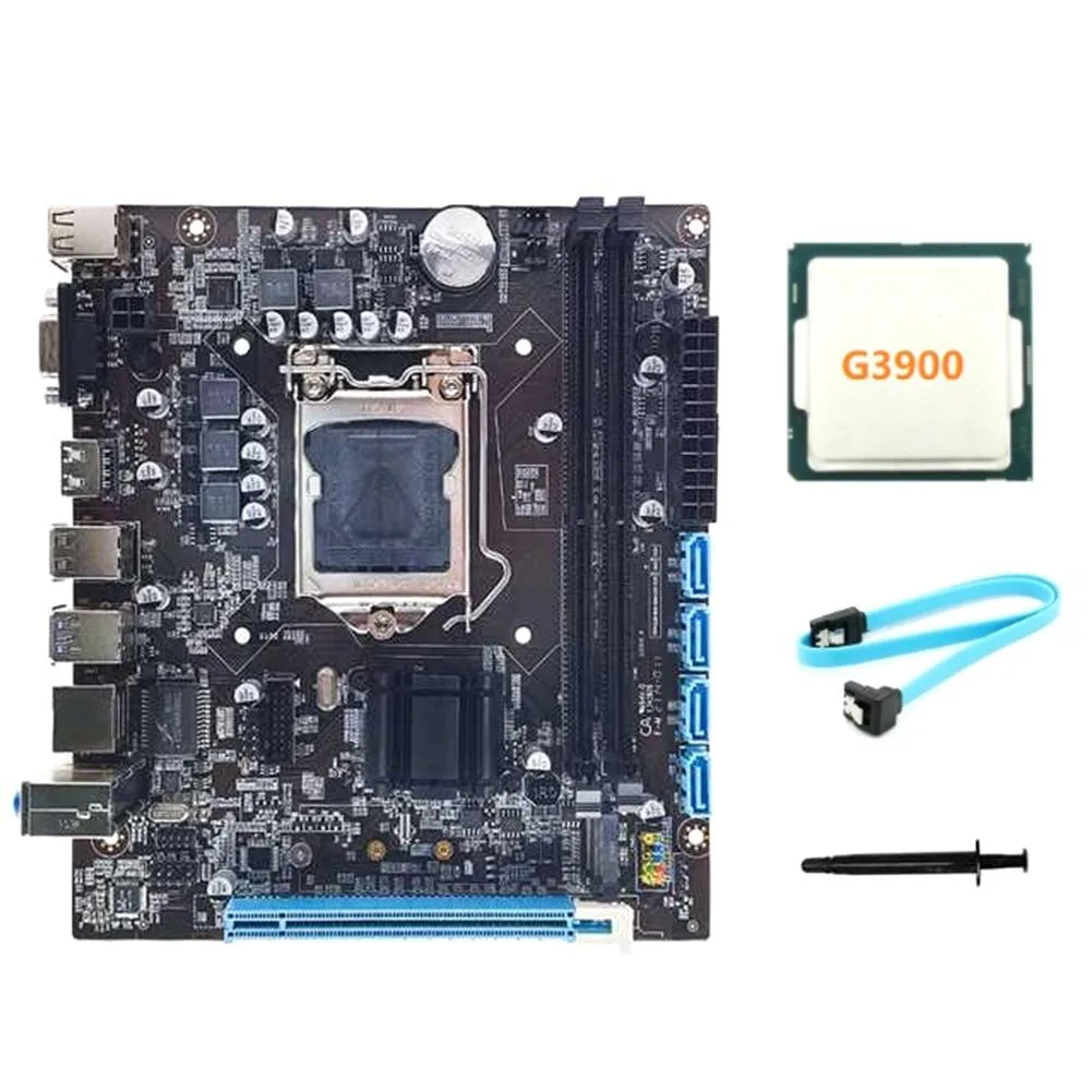 YINGHUA YINGHUA H110 server motherboard LGA1151 DDR4 G3900 CPU — product photo