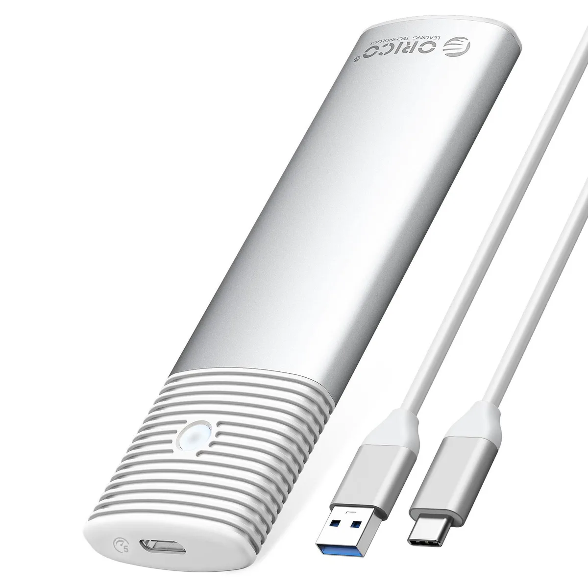 Orico Orico M.2 SATA Drive Enclosure 5Gbps 2230-2280 USB-C Silver — product photo