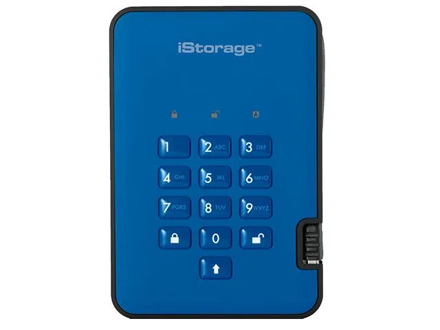 iStorage iStorage diskAshur2 2TB Blue portable hard drive — produktbild