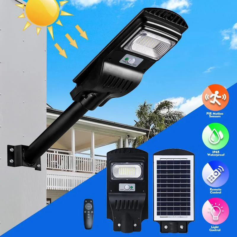 PFCTART PFCTART Solar Street Light 100W Motion Sensor Dusk-to-Dawn Cool White — fotografia produktu