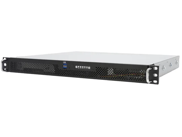 ABS 1U rack server, 15 inch depth, liquid cooled, redundant 350W power