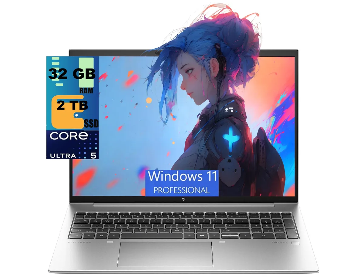 Silver 16 inch laptop, thin profile, backlit keyboard and fingerprint reader