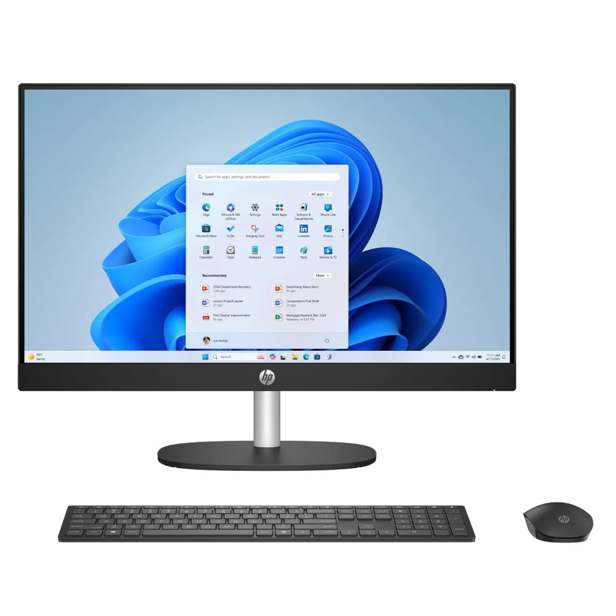 HP HP 24-CR2000T all-in-one PC 23.8" FHD IPS Core Ultra 5 225U 16GB DDR5 1TB SSD — ภาพสินค้า